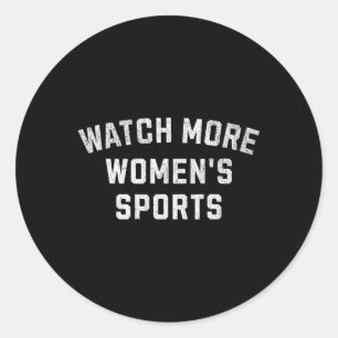 Adesivo Assista a Mais Esportes Femininos - Beisebol, Fute