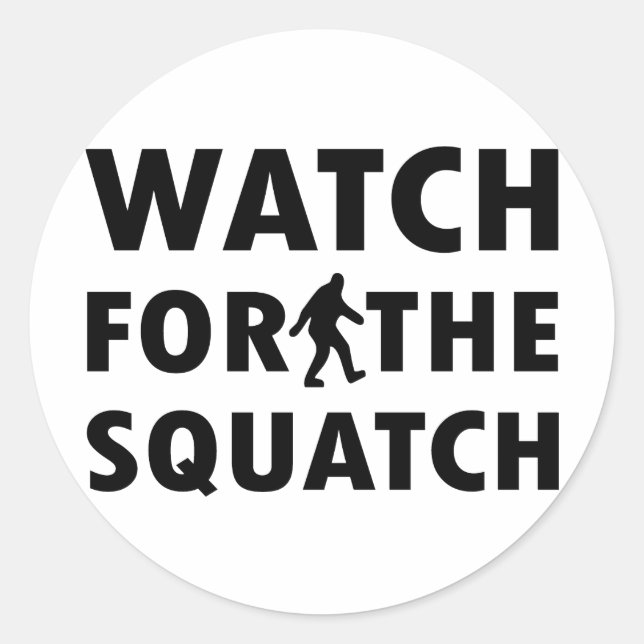 Adesivo Assista ao Squatch (Frente)