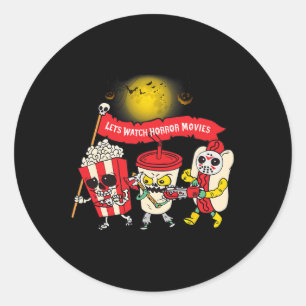 Adesivo Assista Filmes Horrores Halloween Engraçado Fantas