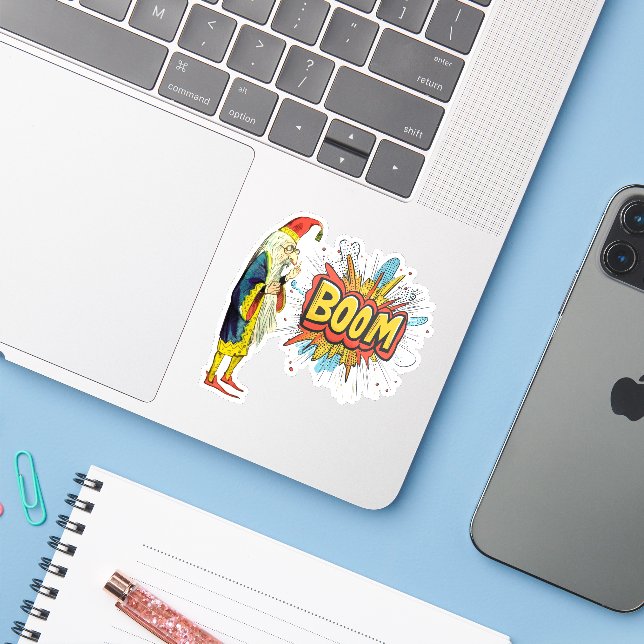Adesivo Assistente com bordas (Notebook com iPhone)