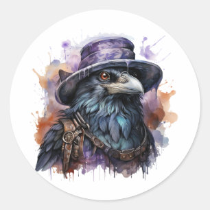 Adesivo Assistente de Aquarelas Raven Bird