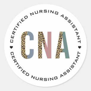 Adesivo Assistente de Enfermagem Certificado CNA Cheetah I