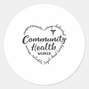Adesivo Assistente de Saúde Comunitária, presente de CHW