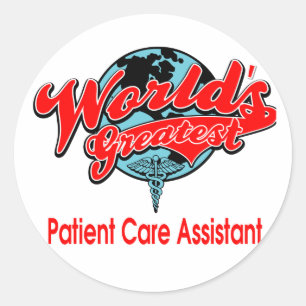 Adesivo Assistente do assistência ao paciente do mundo o