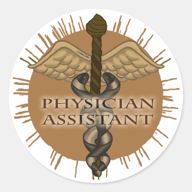 Adesivo Assistente médico Caduceus (Frente)