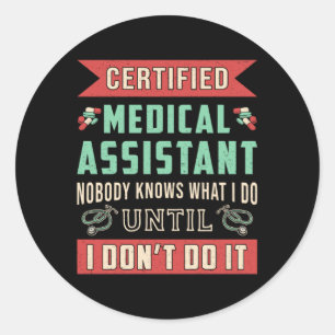 Adesivo Assistente Médico Certificado Enfermeira Enfermei