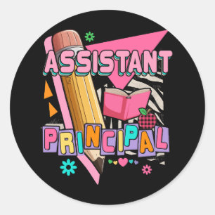 Adesivo Assistente Principal 90s Estilo Rosa Retroativo