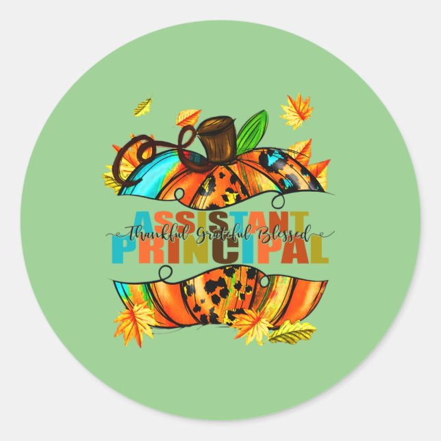 Adesivo Assistente Principal Graças Grata Abençoado Autu (Frente)