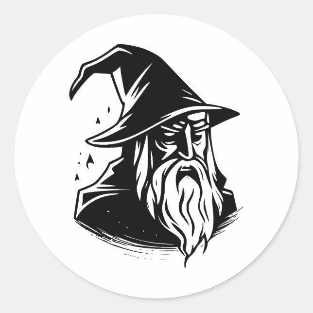 Adesivo Assistente Simples | Elegância em preto e branco (Frente)