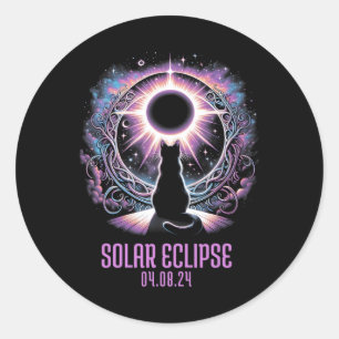Adesivo Assistindo ao Eclipse Solar Total Abr 8 2024 Astro