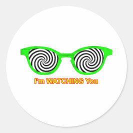 Adesivo Assistindo Hypnotize Óculos De Sol Escarem Verde O