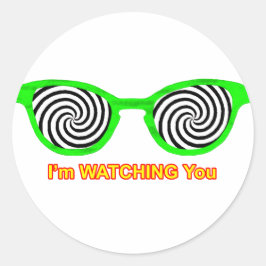 Adesivo Assistindo Hypnotize Óculos De Sol Escarem Verde O