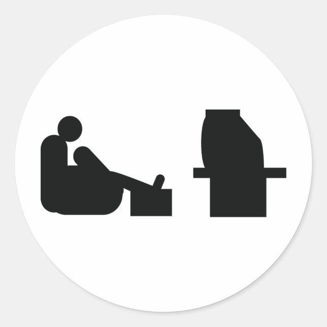 Adesivo assistir tv (Frente)