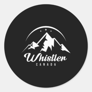 Adesivo Assobiador do Canadá Ski Resort esquiando Snowboar