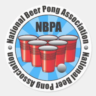 Adesivo Associação nacional Starburst de Pong da cerveja