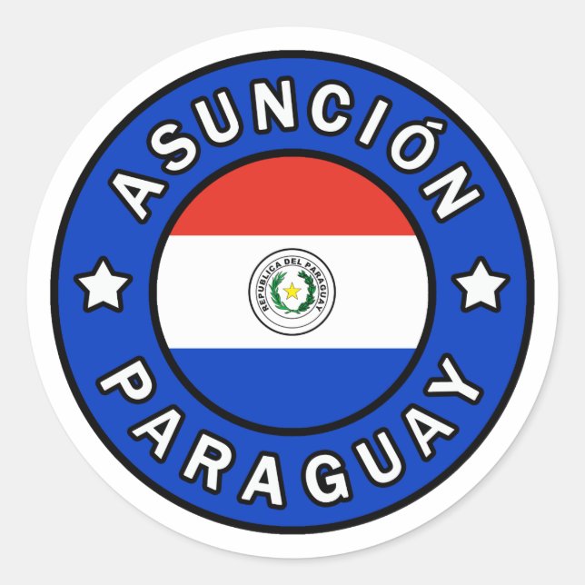 Adesivo Assunção Paraguai (Frente)
