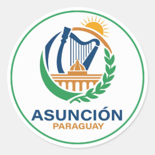 Adesivo Assunção Paraguai América do Sul
