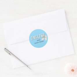 Adesivo Assunto Escolar de Texto Simples Minimalista