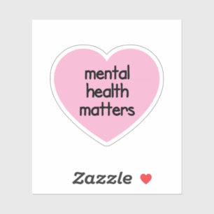 Adesivo Assuntos de Saúde Mental, fofo, saúde mental, posi