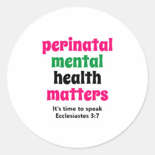 Adesivo Assuntos de Saúde Mental Perinatal