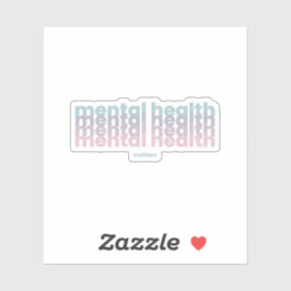Adesivo Assuntos de Saúde Mental | Poppins Cinzas francesa