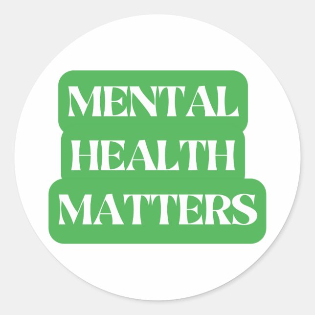 Adesivo Assuntos de Saúde Mental - Sensibilização Espalhad (Frente)