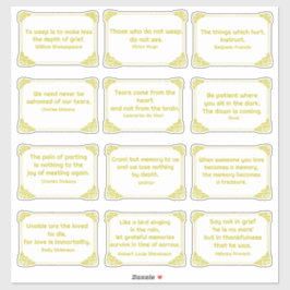 Adesivo Assustador Citação no Canto Rosa Amarelo Dourado