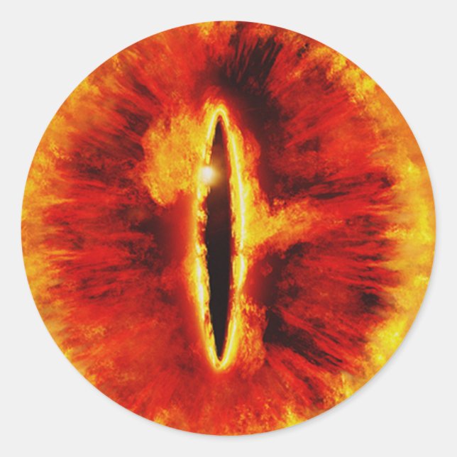 Adesivo Assustador do Halloween Dragon Eyeball (Frente)