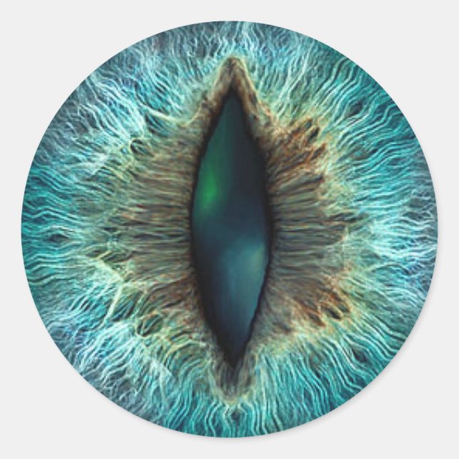 Adesivo Assustador do Halloween Dragon Eyeball (Frente)