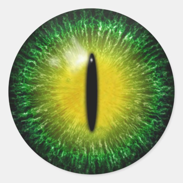 Adesivo Assustador do Halloween Dragon Eyeball (Frente)
