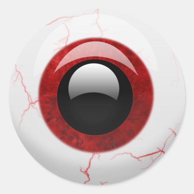 Adesivo Assustador Halloween Eyeball (Frente)