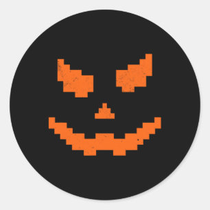 Adesivo Assustador Halloween Jack O Lanterna Pumpkin Mau s