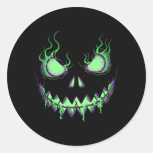 Adesivo Assustador Pumpkin Jack O Lantern Spooky Crianças 
