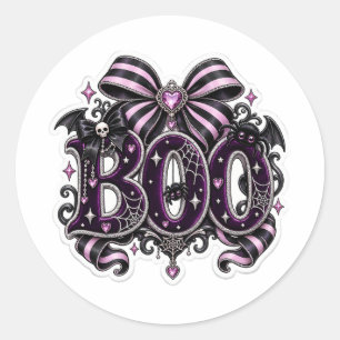 Adesivo Assustadoramente Fofo "BOO" Halloween 