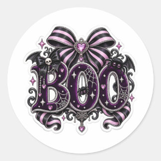 Adesivo Assustadoramente Fofo "BOO" Halloween