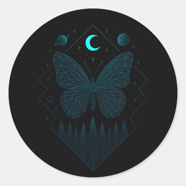 Adesivo Astral Butterfly - Beleza Cósmica (Frente)