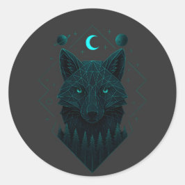 Adesivo Astral Fox - Espírito Clever Cósmico