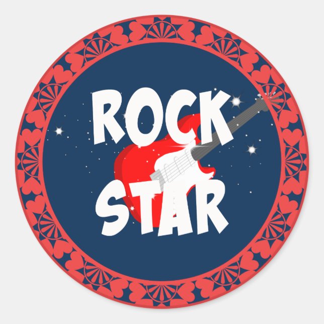 Adesivo "Astro de Rock" (Frente)