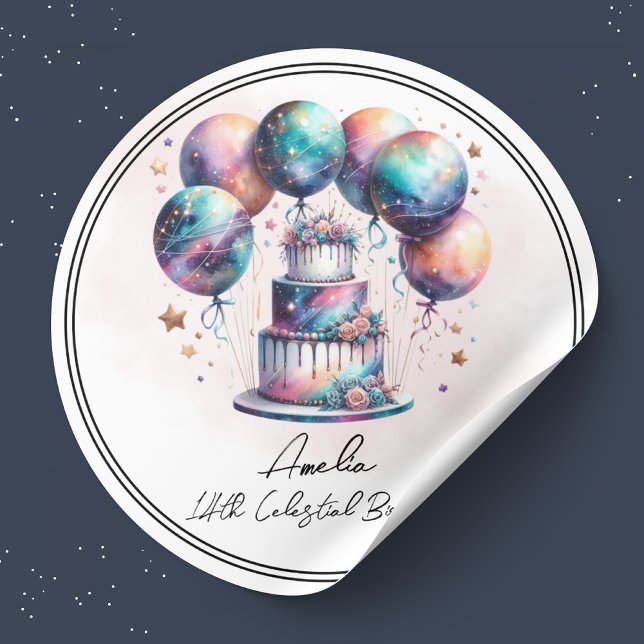 Adesivo Astrologia Celestial Mística Cósmica Obrigado (Criador carregado)