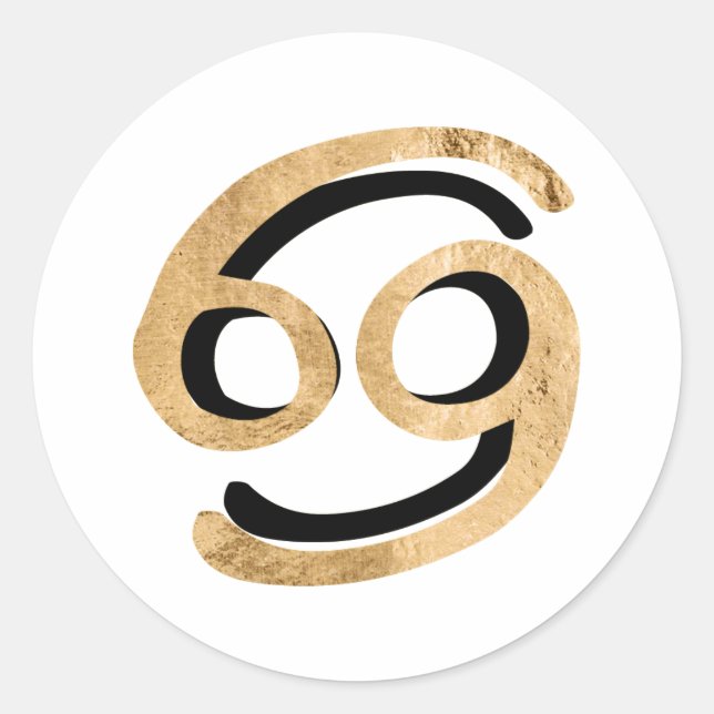 Adesivo astrologia do caranguejo-cancer símbolo zodíaco pr (Frente)