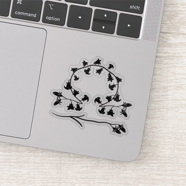 Adesivo Astrologia Libra floral (Detalhe)