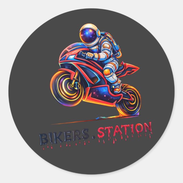 Adesivo Astronaut Biker  (Frente)