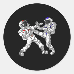 Adesivo Astronaut Karate Muay Thai Artes Marciais Kickboxi