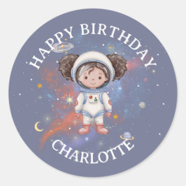Adesivo Astronaut Space Birthday Sticker