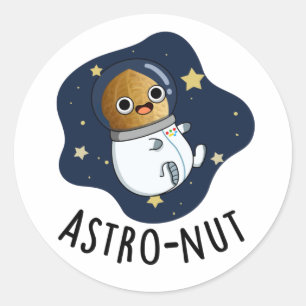 Adesivo Astronauta Astronauta Engraçado de Noz Astro