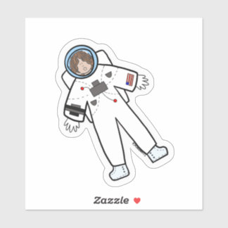 Adesivo Astronauta - autocolante personalizado