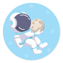 Astronauta Azul Claro - 