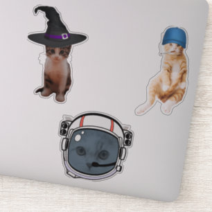 Adesivo Astronauta Cat