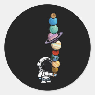 Adesivo Astronauta com Planet Scoops Sorvete Interestelar
