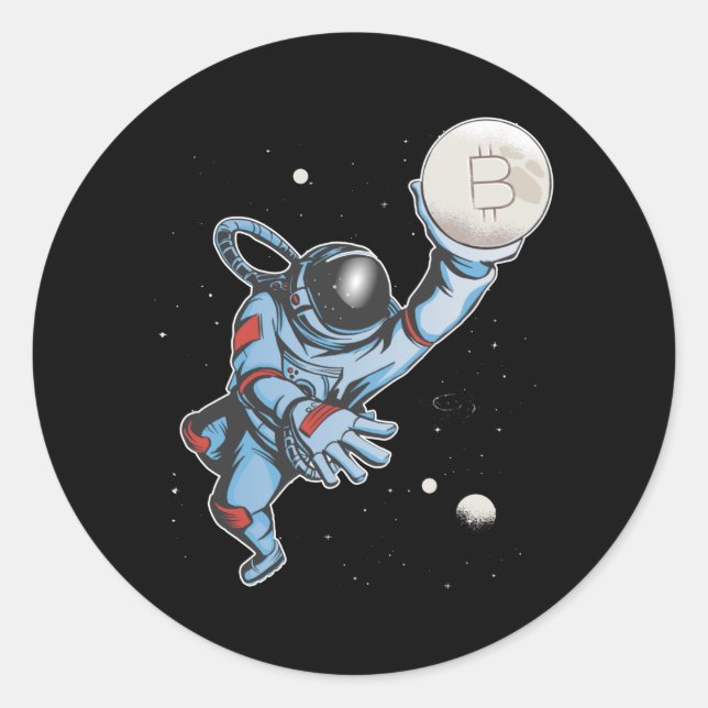 Adesivo Astronauta da Lua (Frente)